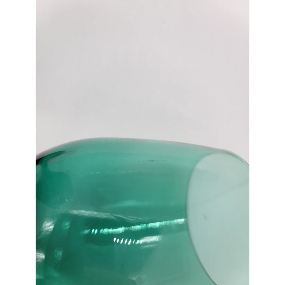 Set of 2 Vintage Libbey Juniper Green Teardrop Wine/Water Goblets Glasses Defect - Picture 2 of 5
